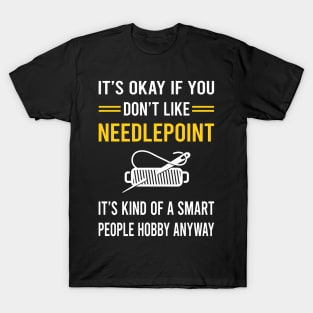 Smart People Hobby Needlepoint Canvas Work T-Shirt